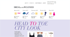 Desktop Screenshot of dressfortheweather.com
